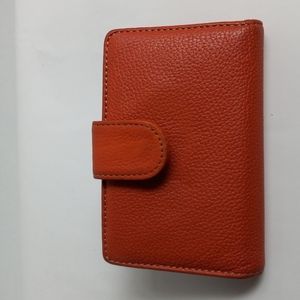 ORANGE GENUINE LEATHER WALLET